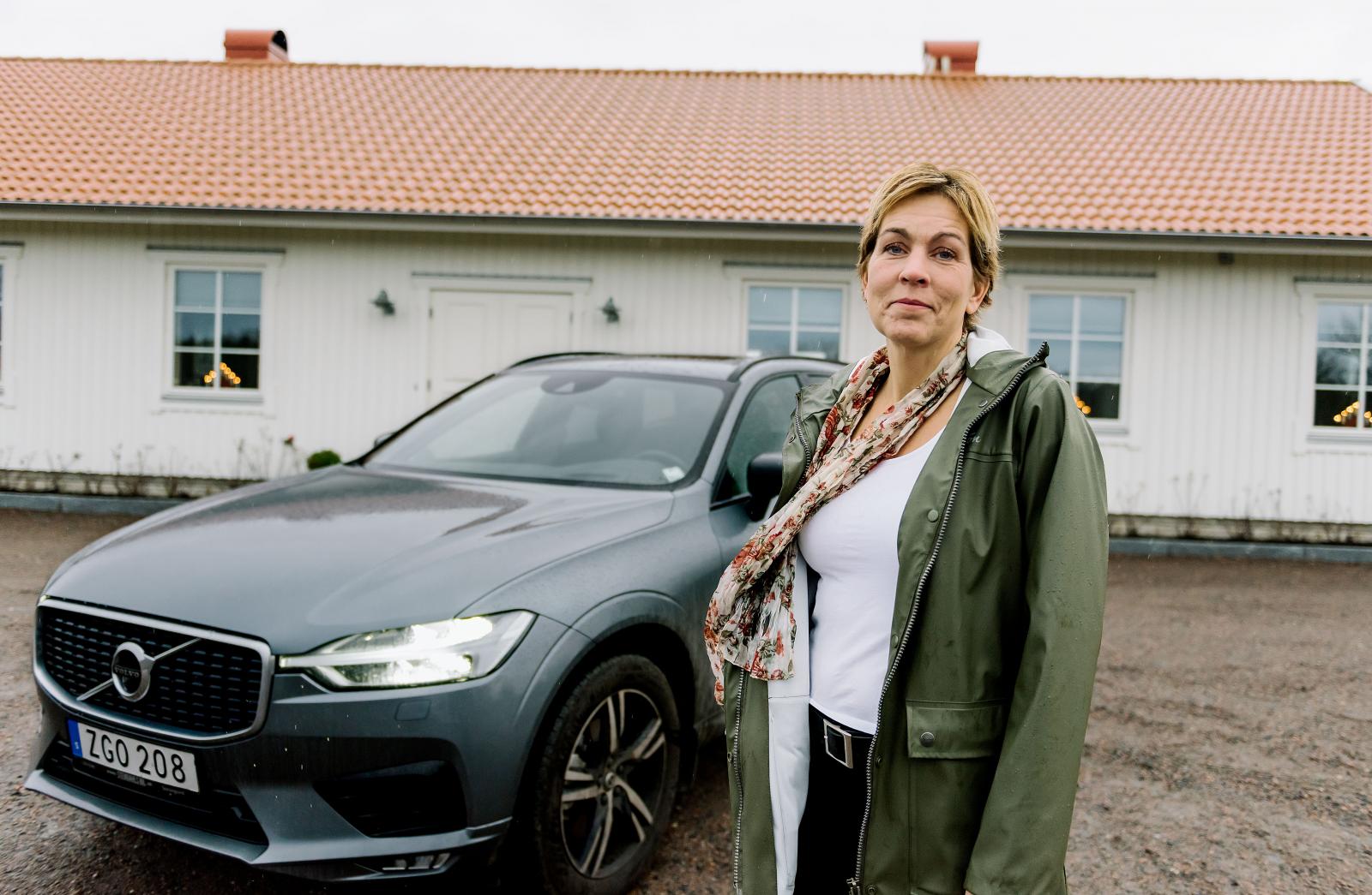 I dag är Tiguanen utbytt mot en Volvo XC60.