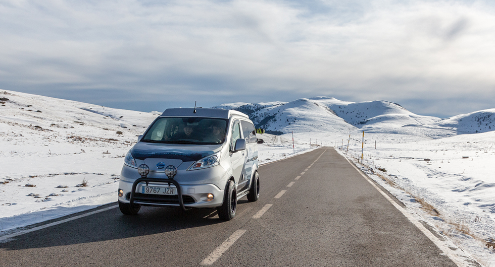 Nissan e-NV200 Winter Camper ett eldrivet hem för vinterexpeditioner