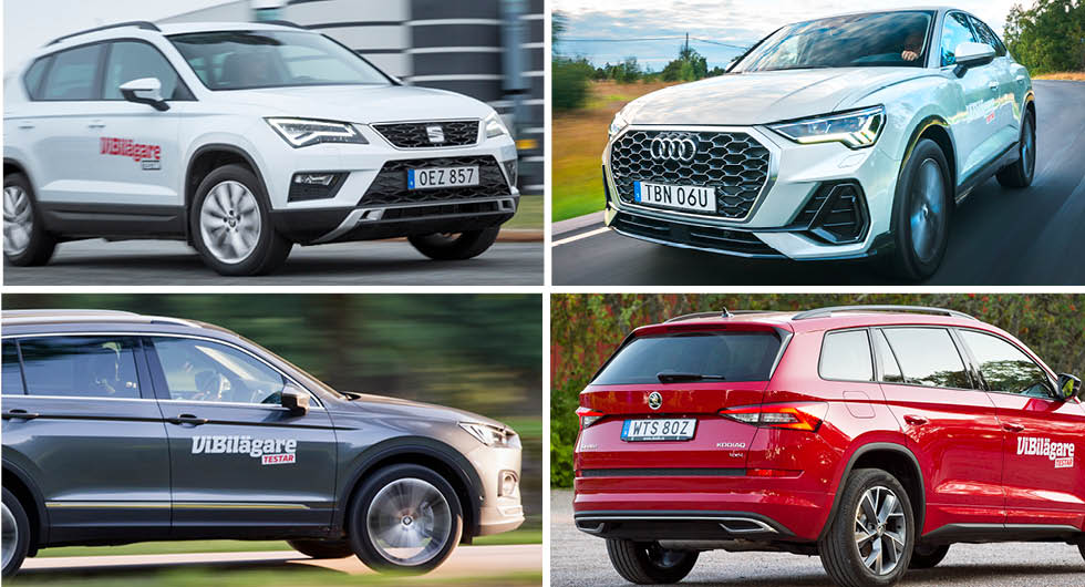 Seat Ateca och Tarraco samt Audi Q3 och Skoda Kodiaq är några av modellerna om omfattas av återkallelsen.