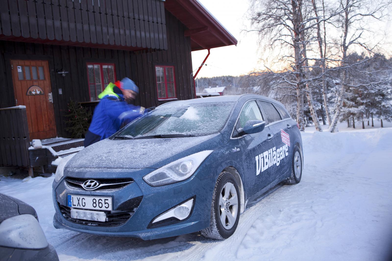 Motorvärmaren kan även värma upp kupén för att föraren ska slippa skrapa rutor.