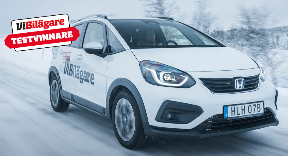 Vintertest: Honda Jazz, Mercedes GLB, Seat Leon, Toyota Yaris och Volkswagen ID 3 (2021)