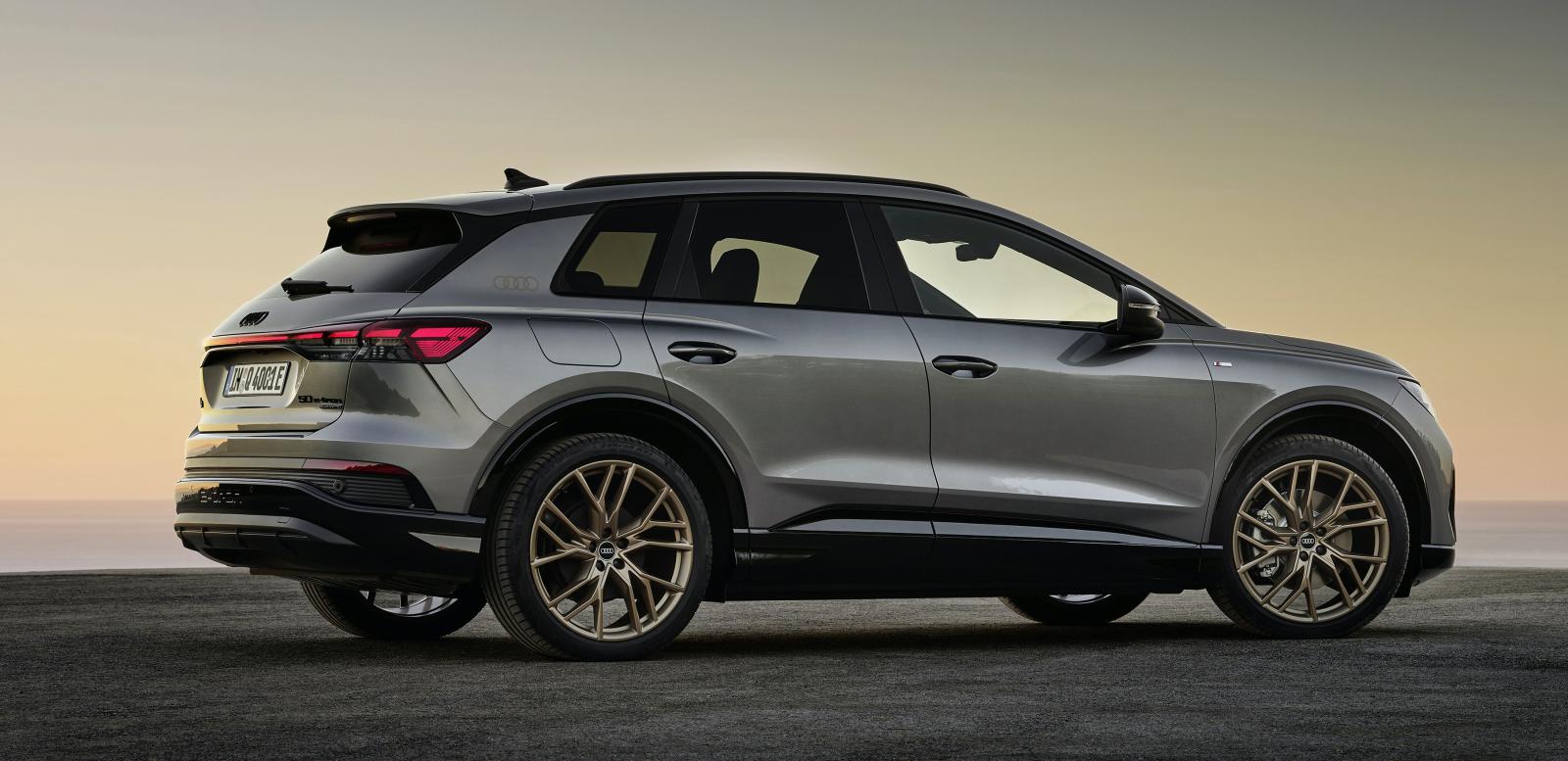 Audi Q4 har lågt luftmotstånd vilket ska ge längre räckvidd. För den vanliga modellen är luftmotståndskoefficienten 0,28 och för den slankare Q4 Sportback är siffran 0,26. Något främre bagageutrymme (”frunk”) finns inte.