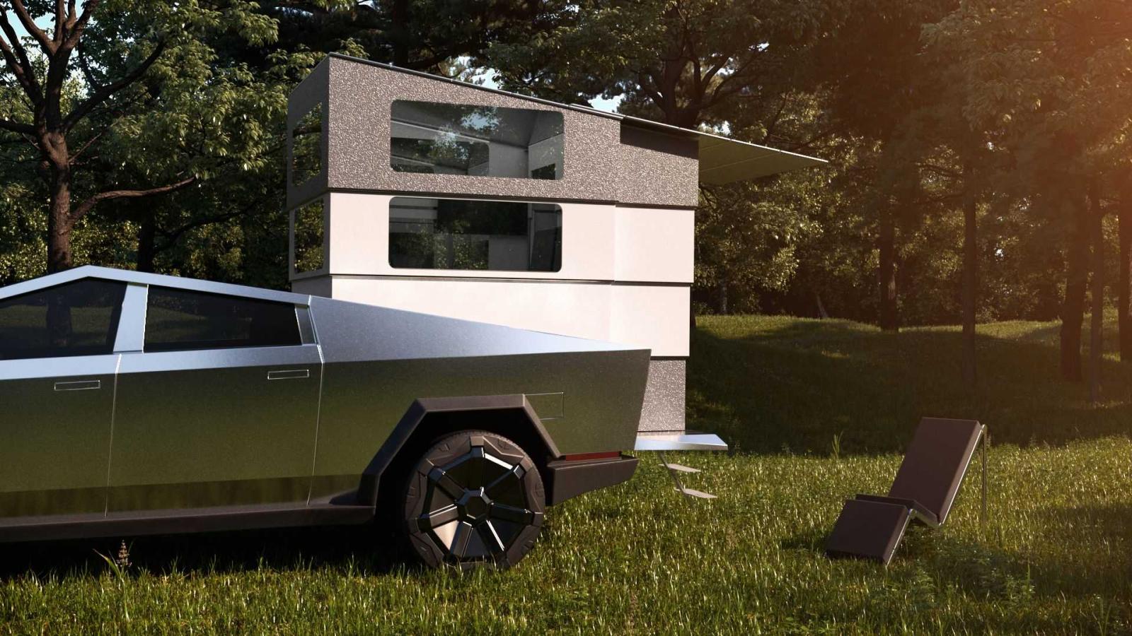 Campingkitet som gör Tesla Cybertruck till husbil