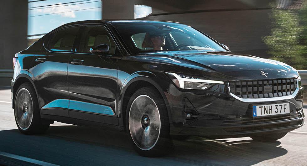 Polestar 2 kommer näst sist i jämförelsen.