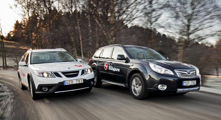 Biltest: Saab 9-3X, Subaru Outback