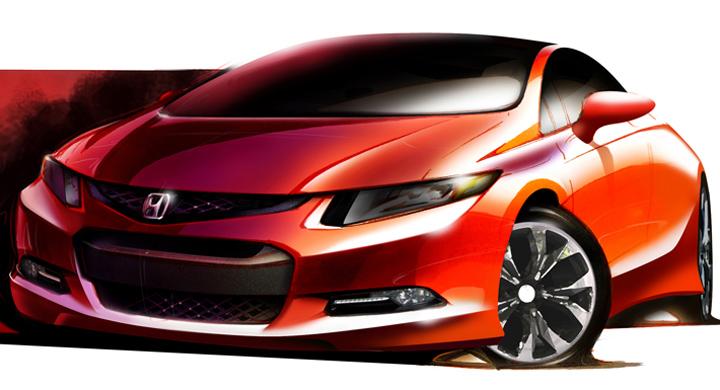 Nya Honda Civic – första skissen