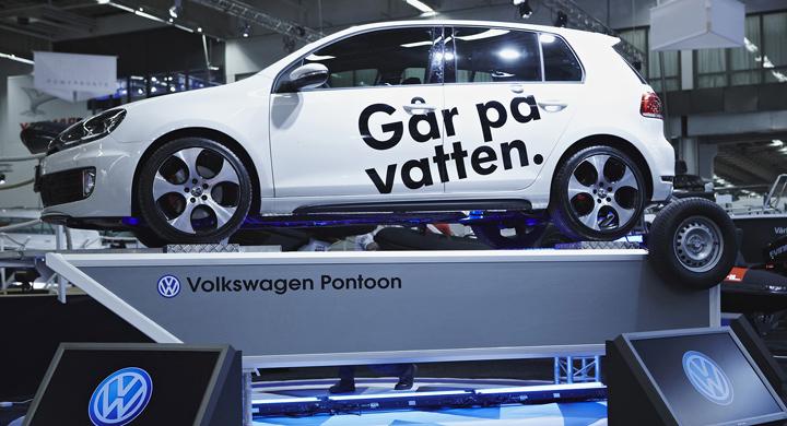 Volkswagen visar bilsläp för båtar