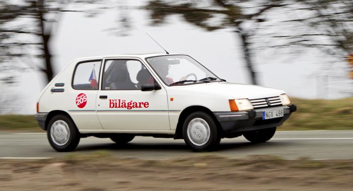 Resa på 205 mil med Peugeot 205