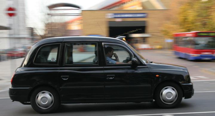 Klassisk taxibil en riktig miljöbov