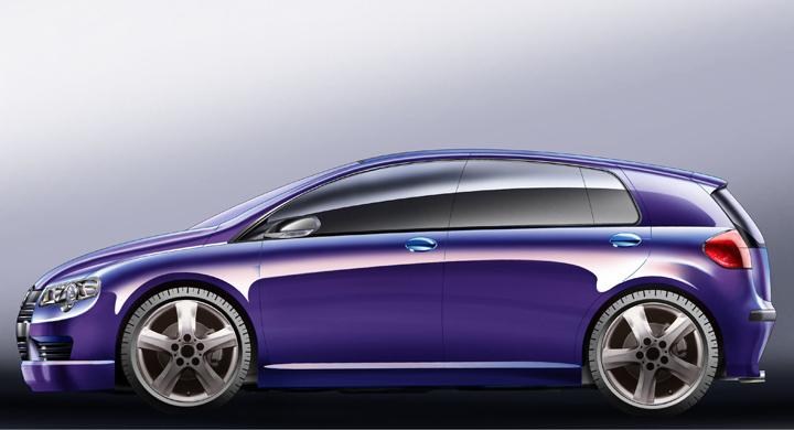 Nästa VW Golf - första skissen