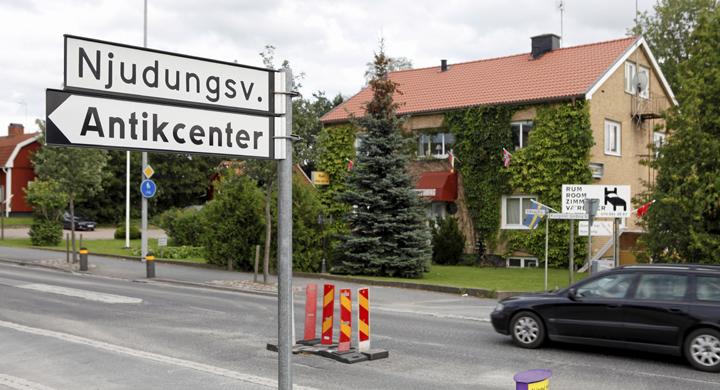Resa längs vägen i Småland