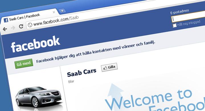 100 000 gillar Saab på Facebook