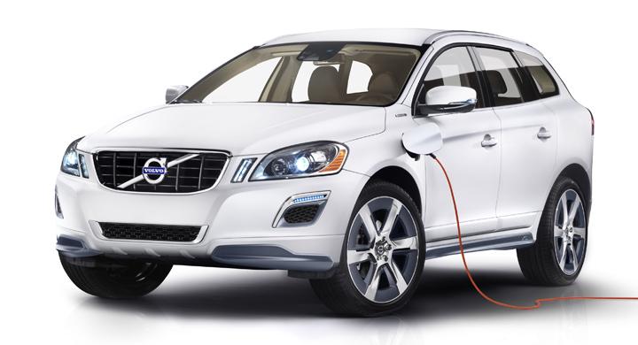 Volvo XC60 Plug-in Hybrid Concept: Hybrid som kör 45 kilometer på el