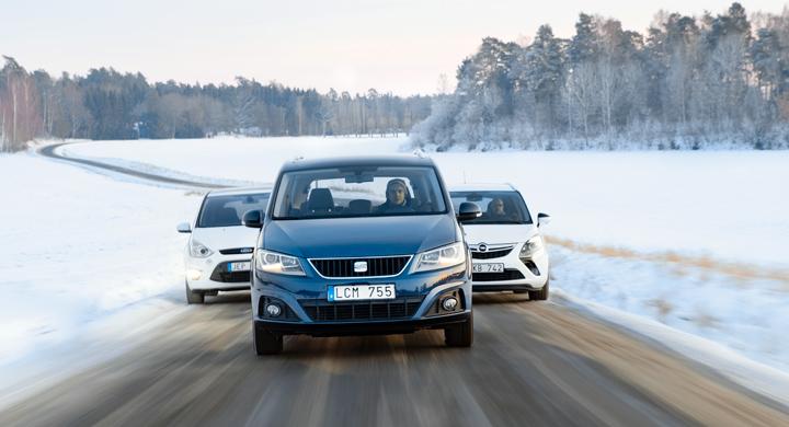 Biltest: Ford S-Max, Opel Zafira, Seat Alhambra (2012)