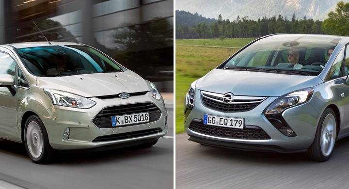 Ford B-Max och Opel Zafira Tourer vinner Årets Familjebil 2012