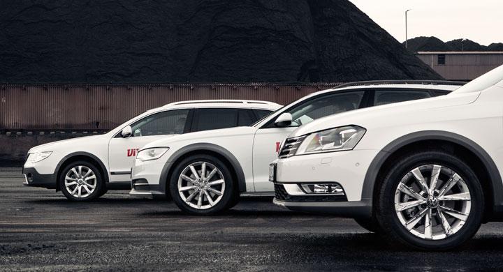 Biltest: Audi A6 Allroad, Skoda Superb Alldrive, Volkswagen Passat Alltrack (2012)