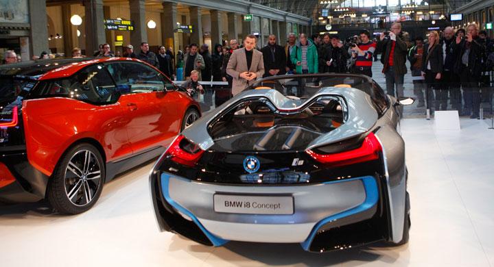 BMW:s elbilar på Centralen