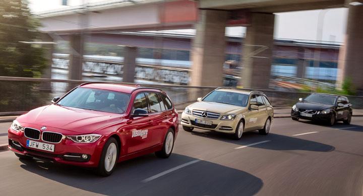Biltest: BMW 320d, Mercedes C200 CDI, Volvo V60 D5 (2012)