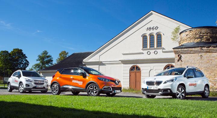 Biltest: Chevrolet Trax, Peugeot 2008, Renault Captur (2013)