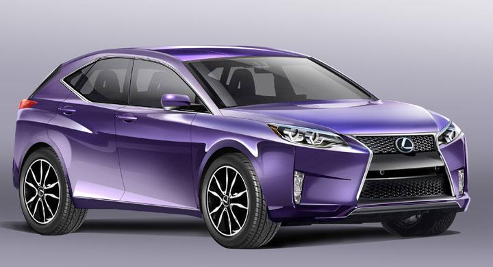 Ny liten Lexus-suv – Vi Bilägares illustratör skissar bilen