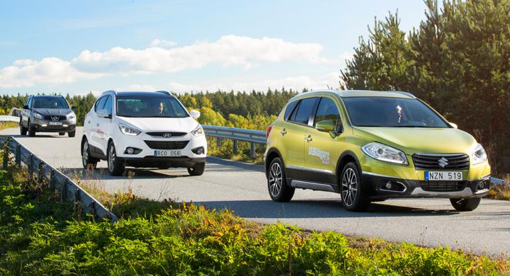 Biltest: Suzuki SX4 S-Cross, Hyundai iX35, Nissan Qashqai (2013)