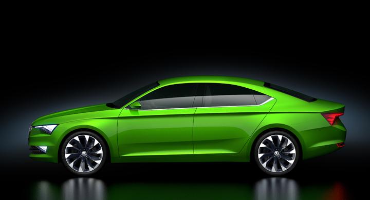 Skoda visar slank och praktisk kupé