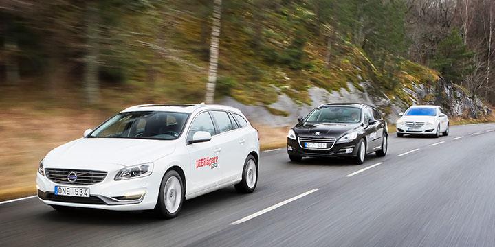 Biltest: Volvo V60, Opel Insignia, Peugeot 508 (2014)