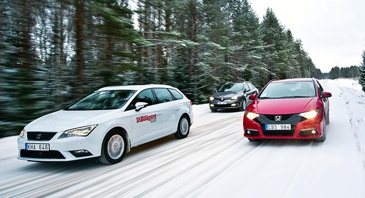 Biltest: Honda Civic Tourer, Renault Megane Sport Tourer, Seat Leon ST Kombi (2014)