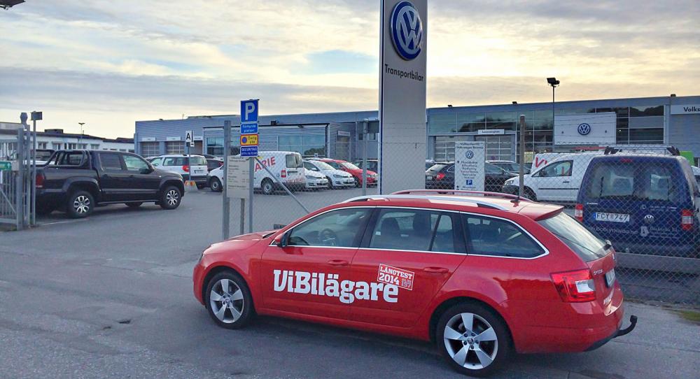 Ny koppling. Vår Octavia har varit på sitt första besök på verkstad.