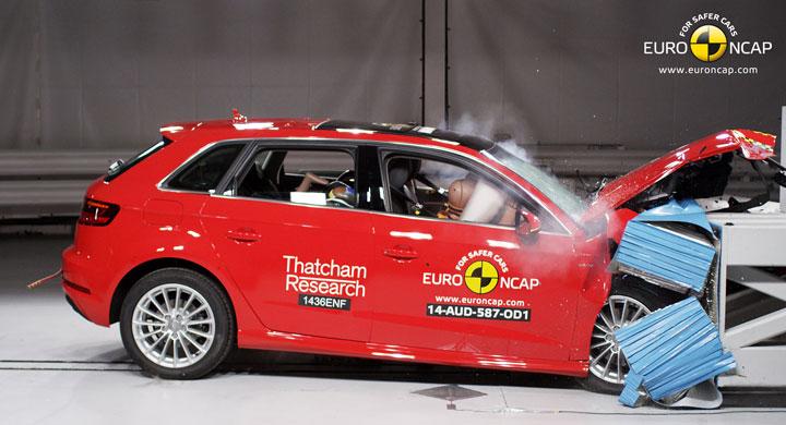 Femstjärnigt för e-tron i NCAP
