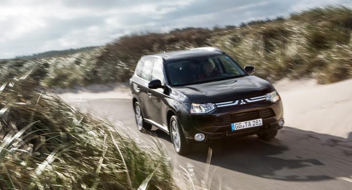 Outlander PHEV som katastrofladdare