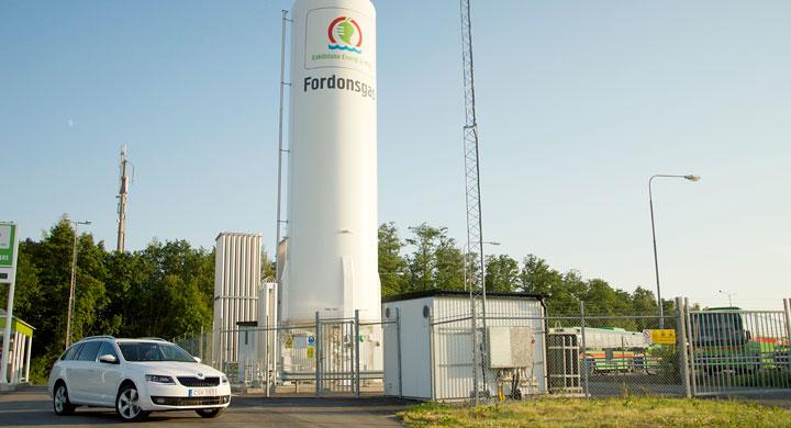 Octavia med Gas i tanken