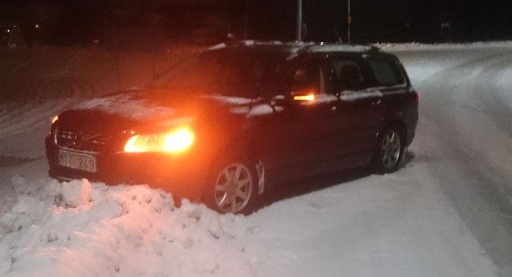 ”Spökbilen” har gått av vägen, men några felkoder går inte att finna. Bilen har nu tagits om hand av Volvo.
