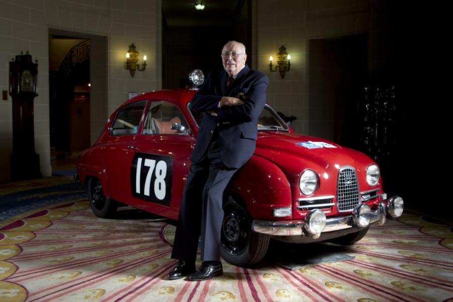 Mr. Saab Erik Carlsson, här med modellen 96.