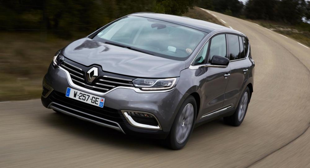 Renaults stora flexbil Espace trivs på landsväg.