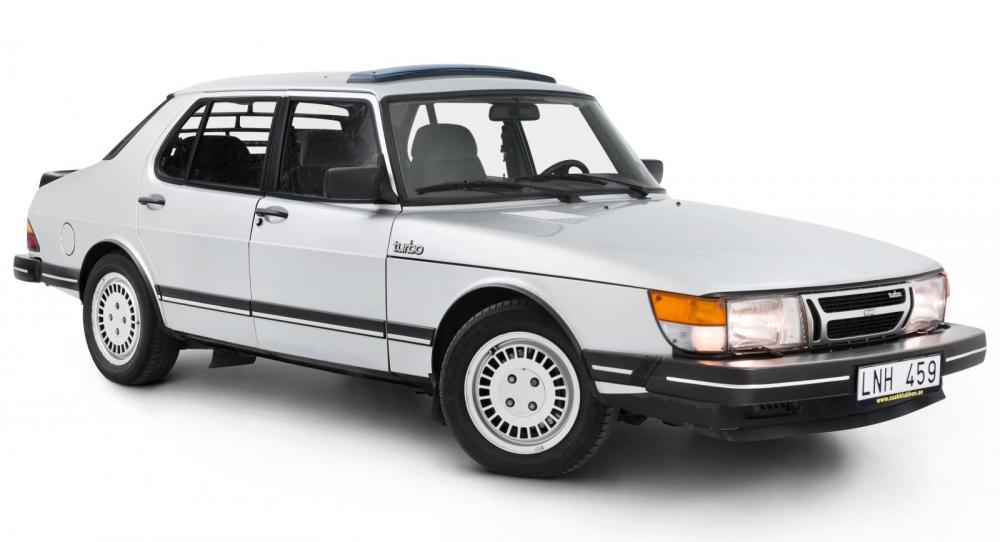 Turbo-Saab med smilet i behåll.