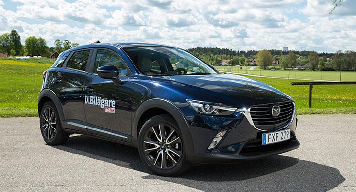 Slitskyddet är förhållandevis bra på Mazda CX-3.