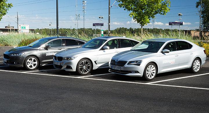Ljustest: BMW 320d GT, Ford Mondeo, Skoda Superb