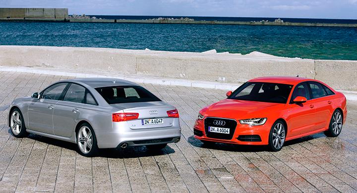 Audi A6 sedan – ovanlig syn i Sverige.