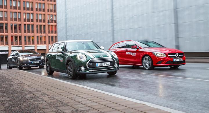 Ljustest: DS 5, Mercedes CLA, Mini Clubman