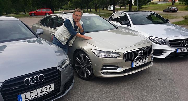 Nya S90 mot Mercedes E-klass och Audi A6. Har Volvon någon chans i den konkurrensen?