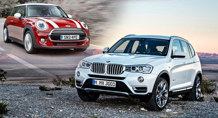 BMW X3 och Mini får sladd