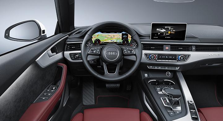 Förarmiljön i A5 Cabriolet.