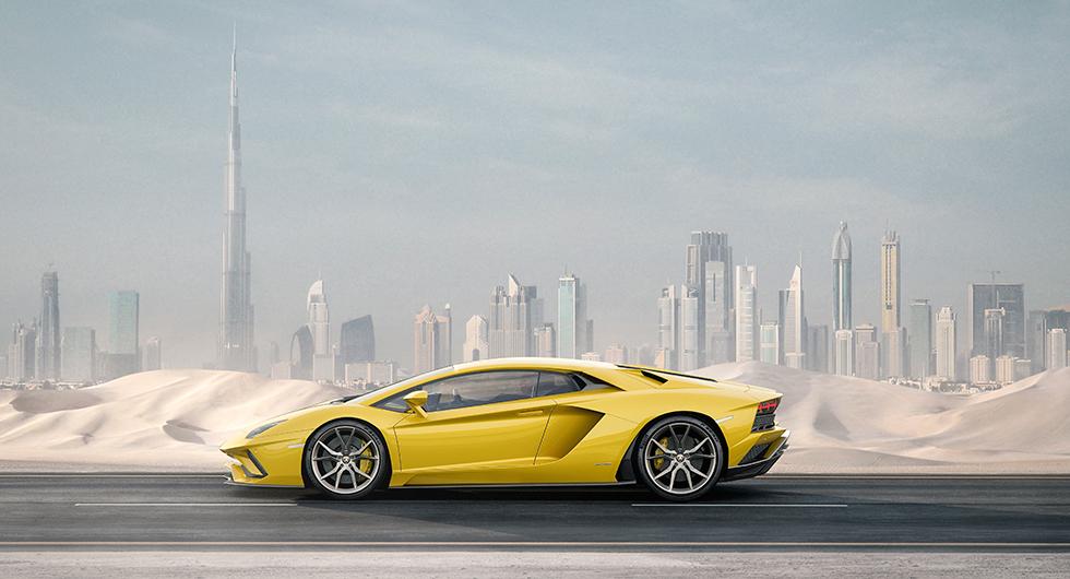 Lamborghini Aventador S styr med alla hjul