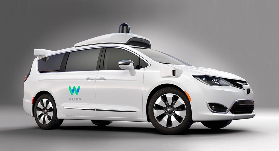 Waymo visar självkörande bil