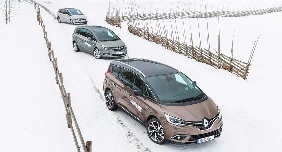 Ljustest: Citroën C4 Grand Picasso, Opel Zafira, Renault Grand Scenic (2016)