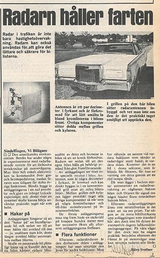 Det var då, 1972: Autobroms och p-radar inga moderna påfund