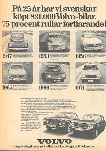 Det var då, 1972: Volvo rullar alltför långt?