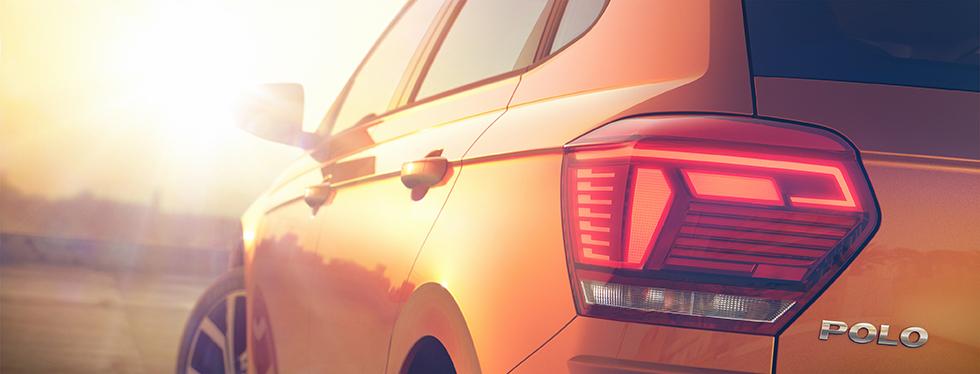 Detaljbild av nya Volkswagen Polo.