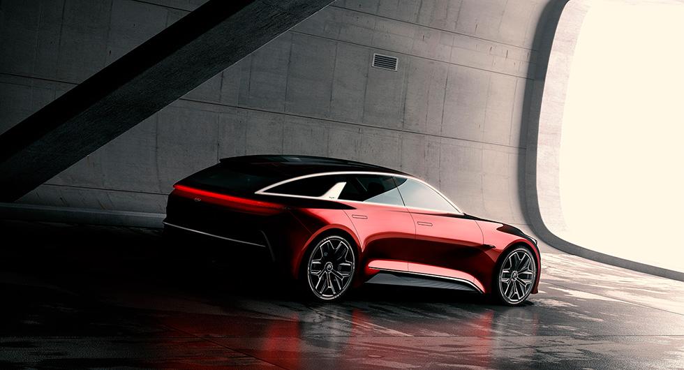 Shooting Brake-kaross kombinerat med sportiga arvet från Pro Cee'd i Kias konceptbil.